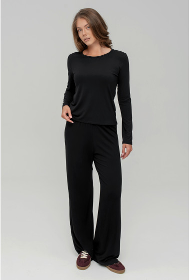 Чорний віскозний костюм. Maritel. Зображення 12