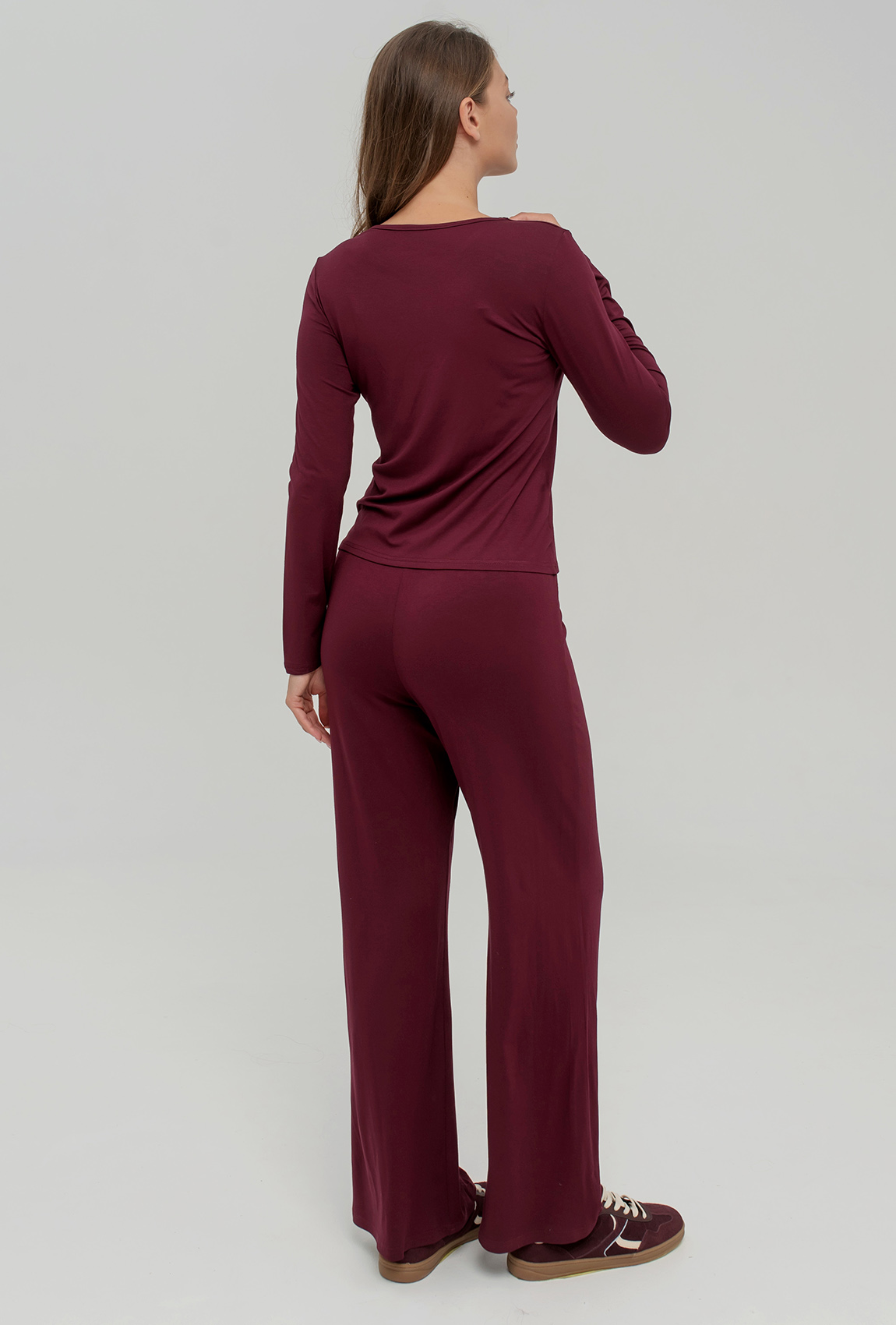 Вишневый вискозный костюм —  809470. Maritel. Изображенние 2