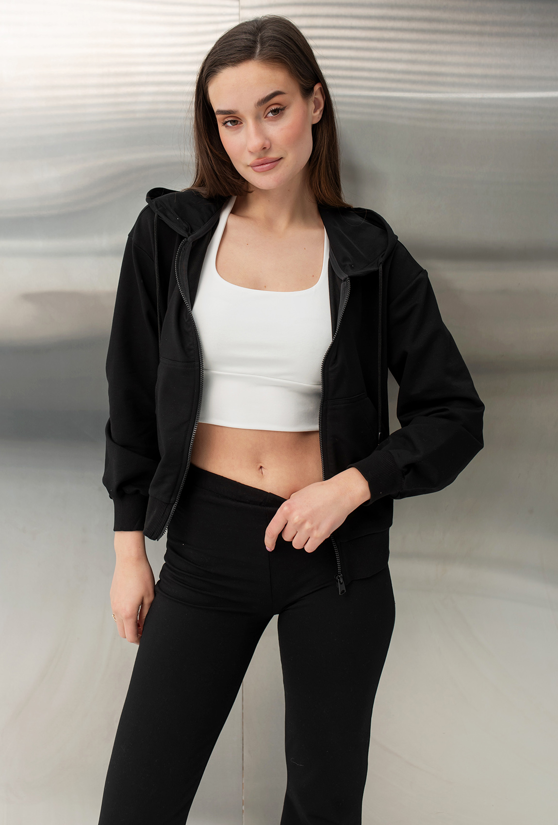 Черный костюм двунитка —  247552. Maritel. Изображенние 2