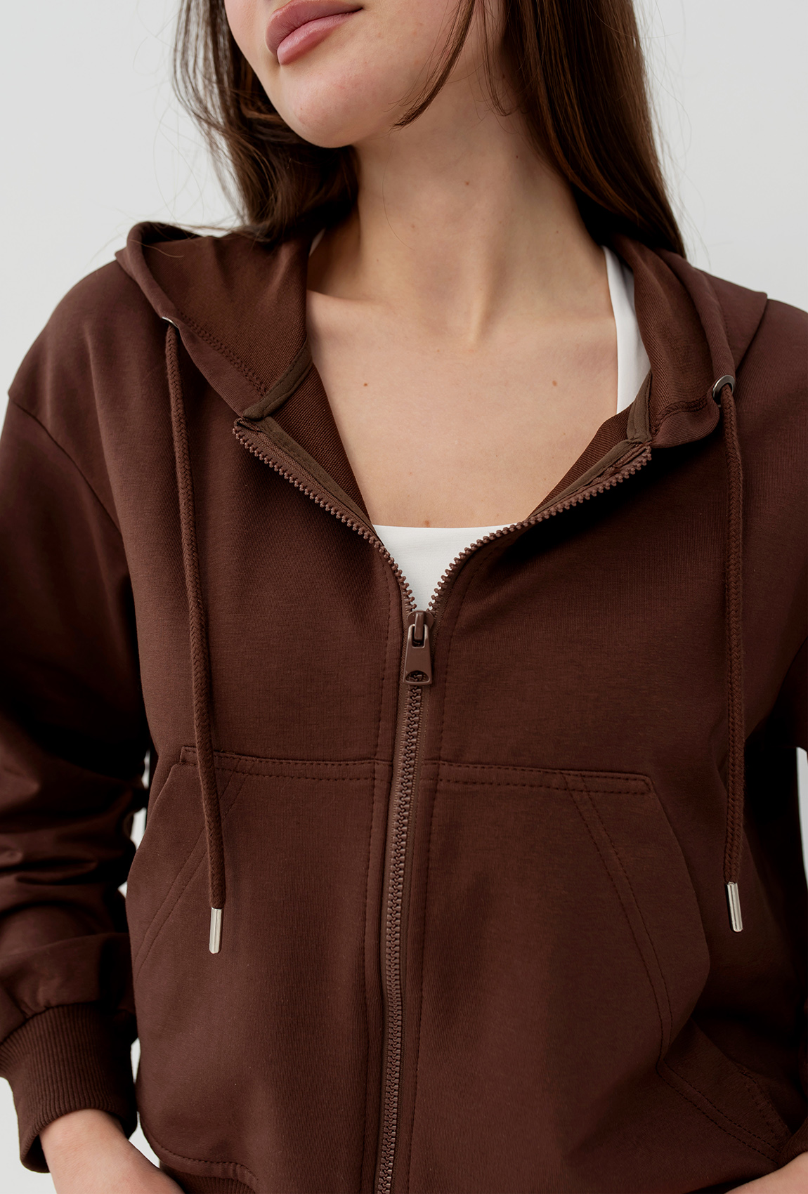 Шоколадный костюм двунитка —  673112. Maritel. Изображенние 4