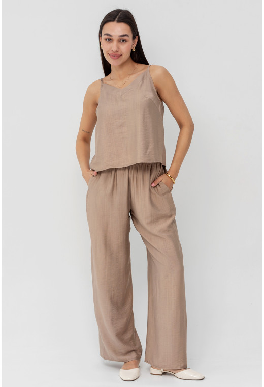 Бежевый костюм кимоно тройка — 517495. Maritel. Изображенние 5 Бежевый костюм кимоно тройка — 517495. Maritel. Изображенние 5