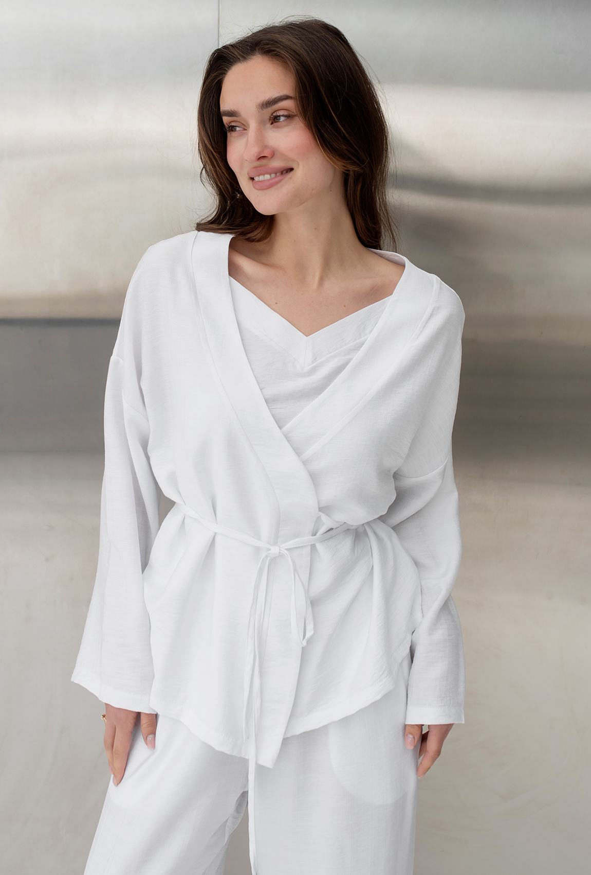 Молочний костюм кімоно трійка —  556220. Maritel. Зображення 2