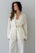 Молочный льняной костюм — 177601. Maritel. Изображенние 3 Молочный льняной костюм — 177601. Maritel. Изображенние 3