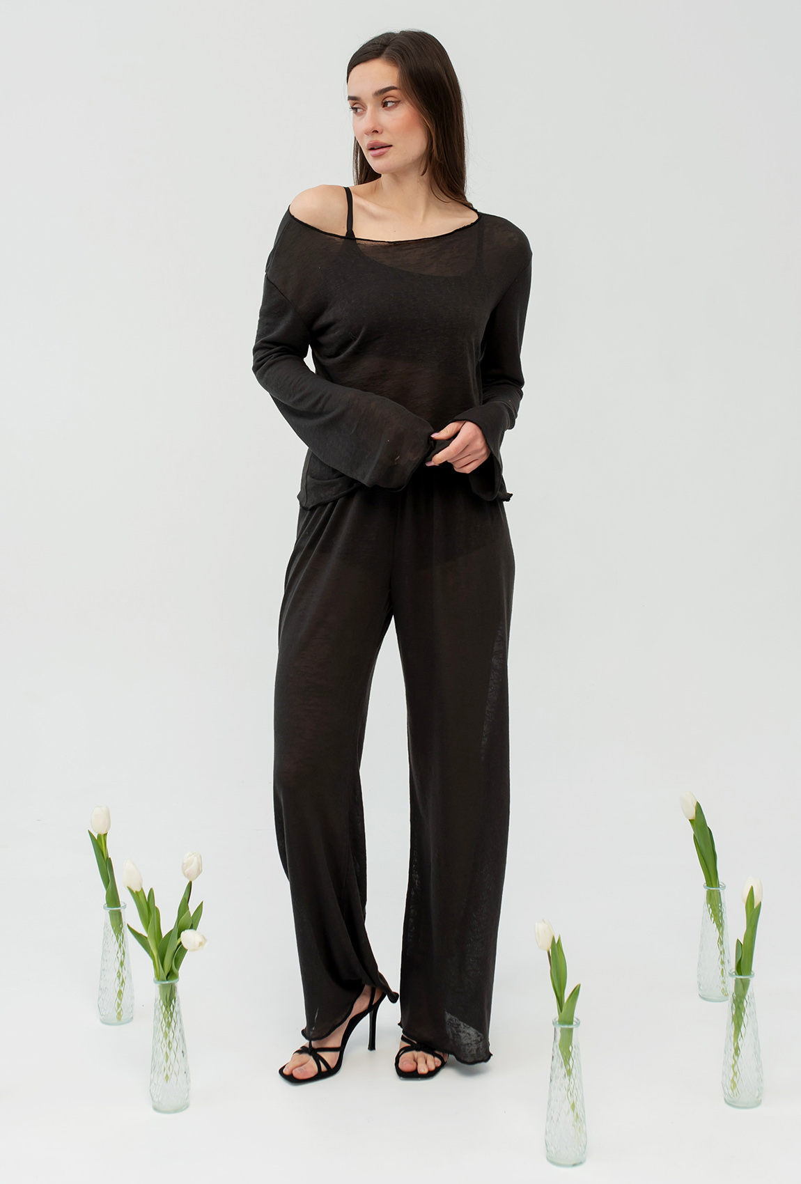 Чорний костюм марльовка —  202360. Maritel