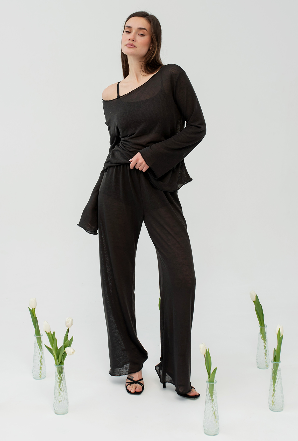 Чорний костюм марльовка —  202360. Maritel. Зображення 2