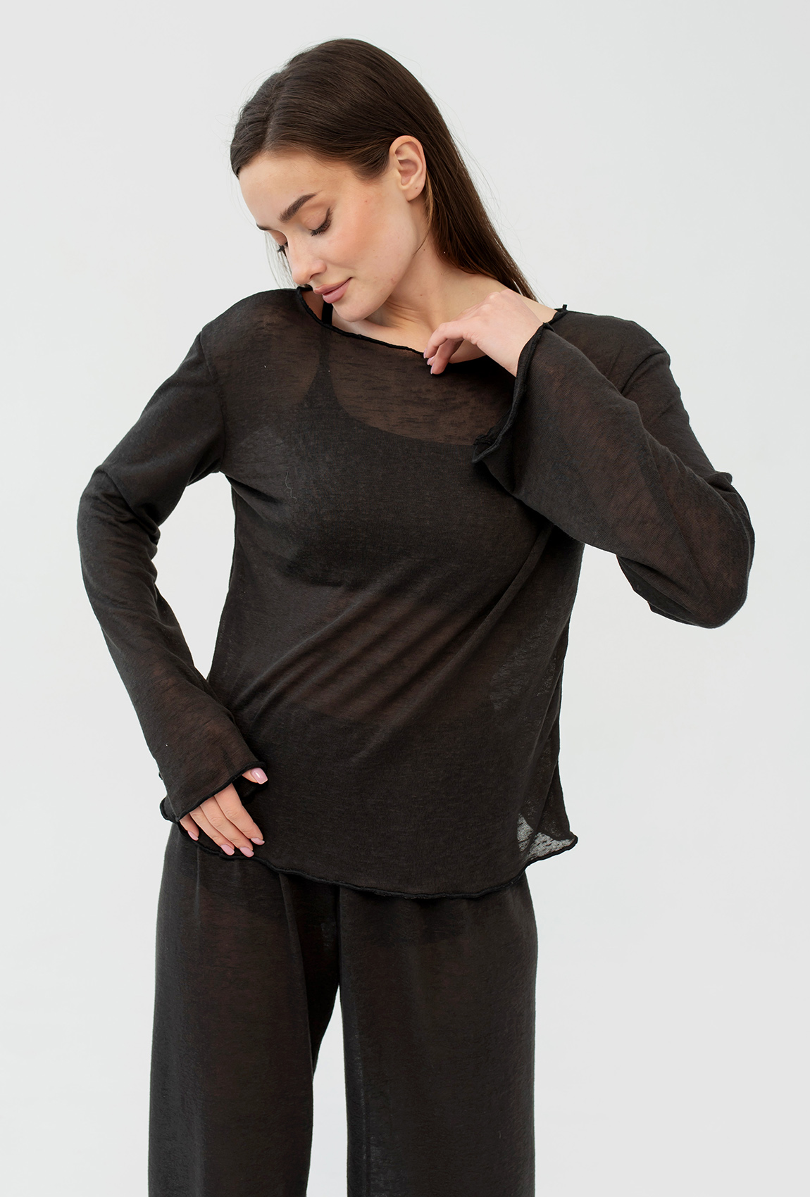 Чорний костюм марльовка —  202360. Maritel. Зображення 4