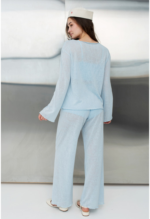 Голубой костюм марлевка — 118383. Maritel. Изображенние 2 Голубой костюм марлевка — 118383. Maritel. Изображенние 2