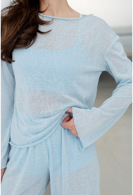 Голубой костюм марлевка — 118383. Maritel. Изображенние 4 Голубой костюм марлевка — 118383. Maritel. Изображенние 4