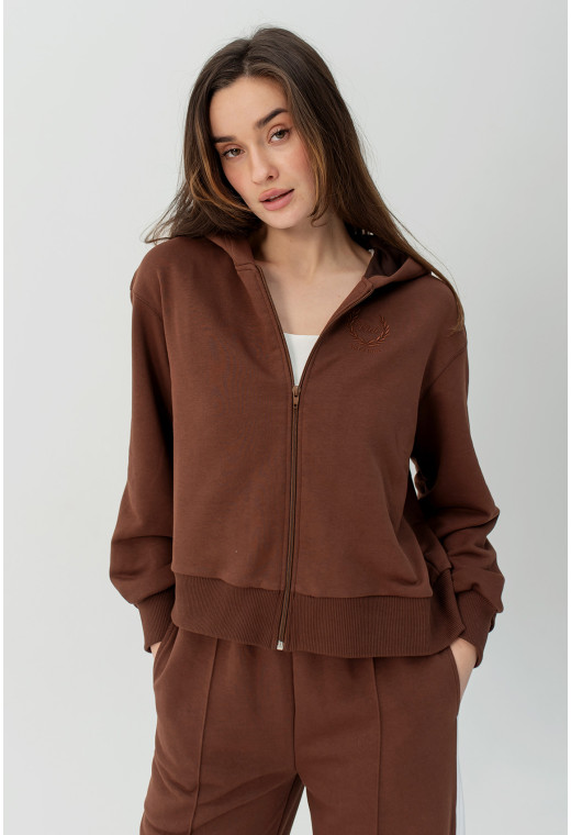 Шоколадный костюм петля с лампасами — 941786. Maritel. Изображенние 3 Шоколадный костюм петля с лампасами — 941786. Maritel. Изображенние 3