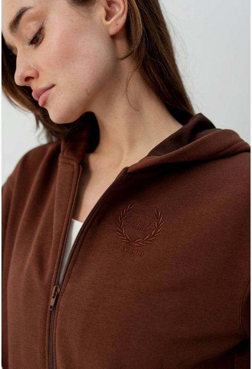 Шоколадный костюм петля с лампасами — 941786. Maritel. Изображенние 4 Шоколадный костюм петля с лампасами — 941786. Maritel. Изображенние 4