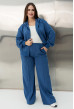 Костюм петля з лампасами колір джинс — 184741. Maritel Костюм петля з лампасами колір джинс — 184741. Maritel