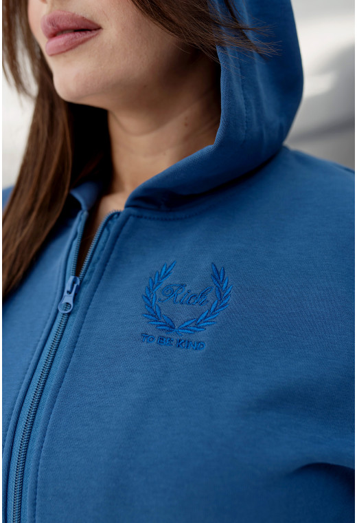 Костюм петля з лампасами колір джинс — 184741. Maritel. Зображення 4 Костюм петля з лампасами колір джинс — 184741. Maritel. Зображення 4