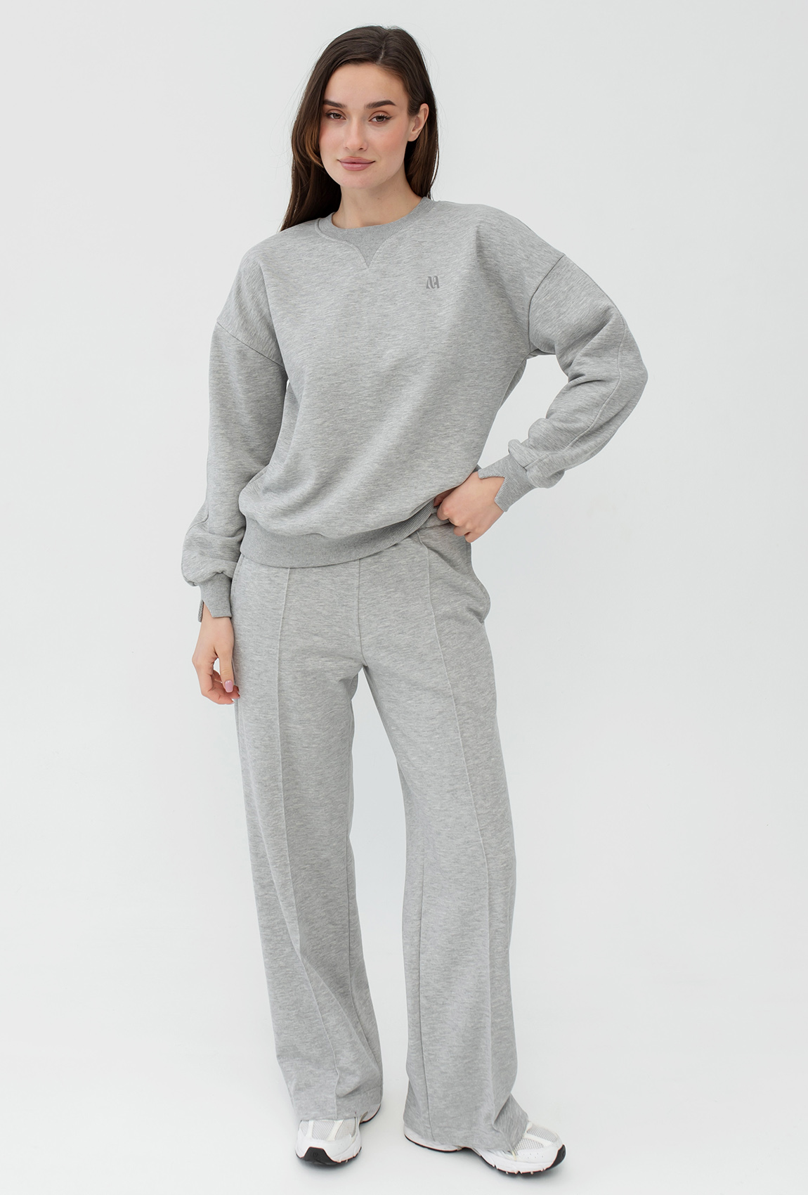 Костюм петля с мысом цвет серый меланж —  450292. Maritel