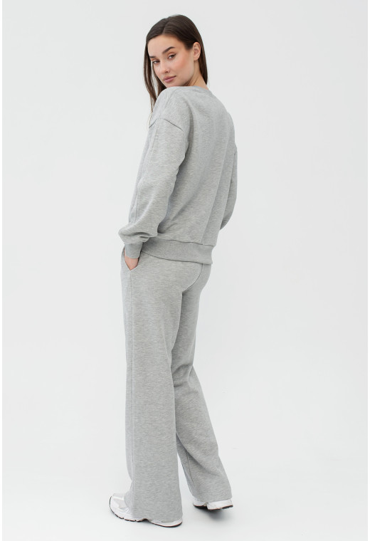 Костюм петля с мысом цвет серый меланж — 450292. Maritel. Изображенние 2 Костюм петля с мысом цвет серый меланж — 450292. Maritel. Изображенние 2