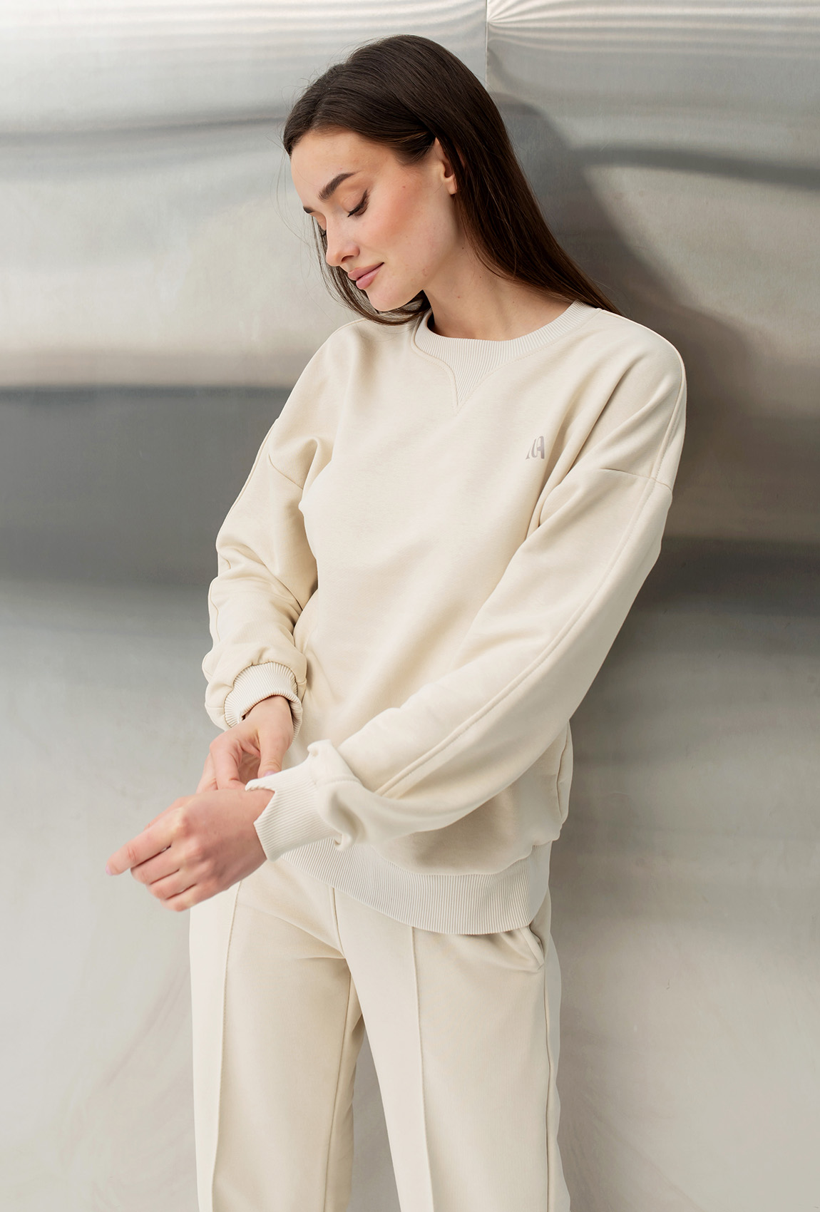 Бежевий костюм петля з мисом —  103490. Maritel. Зображення 1