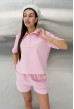Розовый костюм поло с шортами — 429480. Maritel. Изображенние 5 Розовый костюм поло с шортами — 429480. Maritel. Изображенние 5