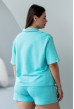 Костюм поло с шортами цвет тиффани. Maritel. Изображенние 3 Костюм поло с шортами цвет тиффани. Maritel. Изображенние 3