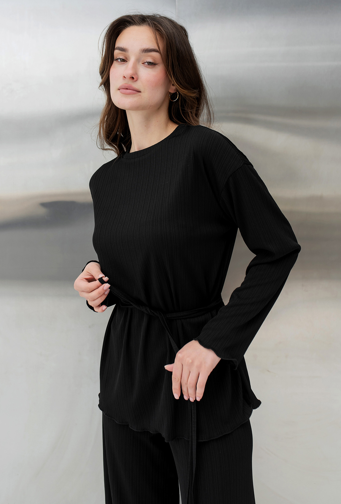 Чорний трикотажний костюм —  629489. Maritel. Зображення 3 Чорний трикотажний костюм —  629489. Maritel. Зображення 3