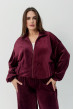 Бордовый велюровый костюм — 622436. Maritel. Изображенние 3 Бордовый велюровый костюм — 622436. Maritel. Изображенние 3
