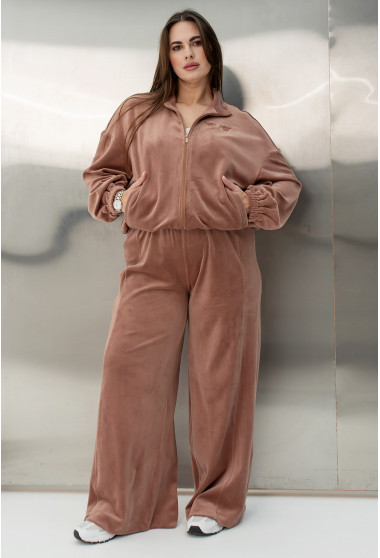 Шоколадний велюровий костюм. Maritel. Зображення 6