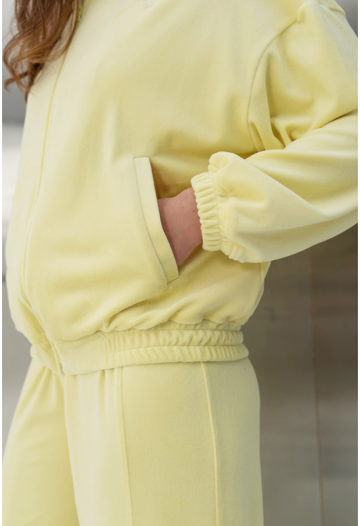 Лимонный велюровый костюм — 543326. Maritel. Изображенние 6 Лимонный велюровый костюм — 543326. Maritel. Изображенние 6