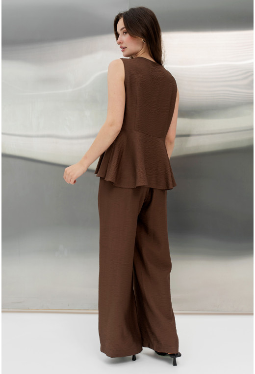 Шоколадний костюм з баскою — 661099. Maritel. Зображення 2 Шоколадний костюм з баскою — 661099. Maritel. Зображення 2