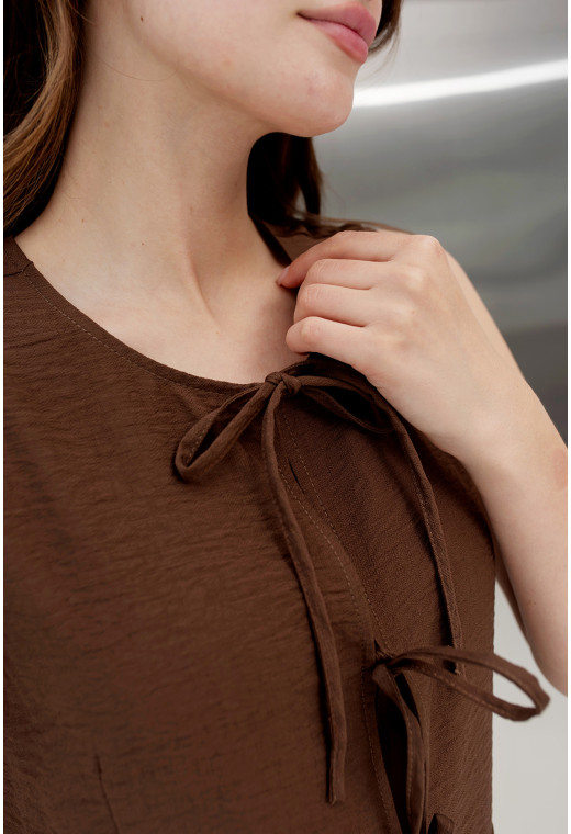 Шоколадний костюм з баскою — 661099. Maritel. Зображення 4 Шоколадний костюм з баскою — 661099. Maritel. Зображення 4