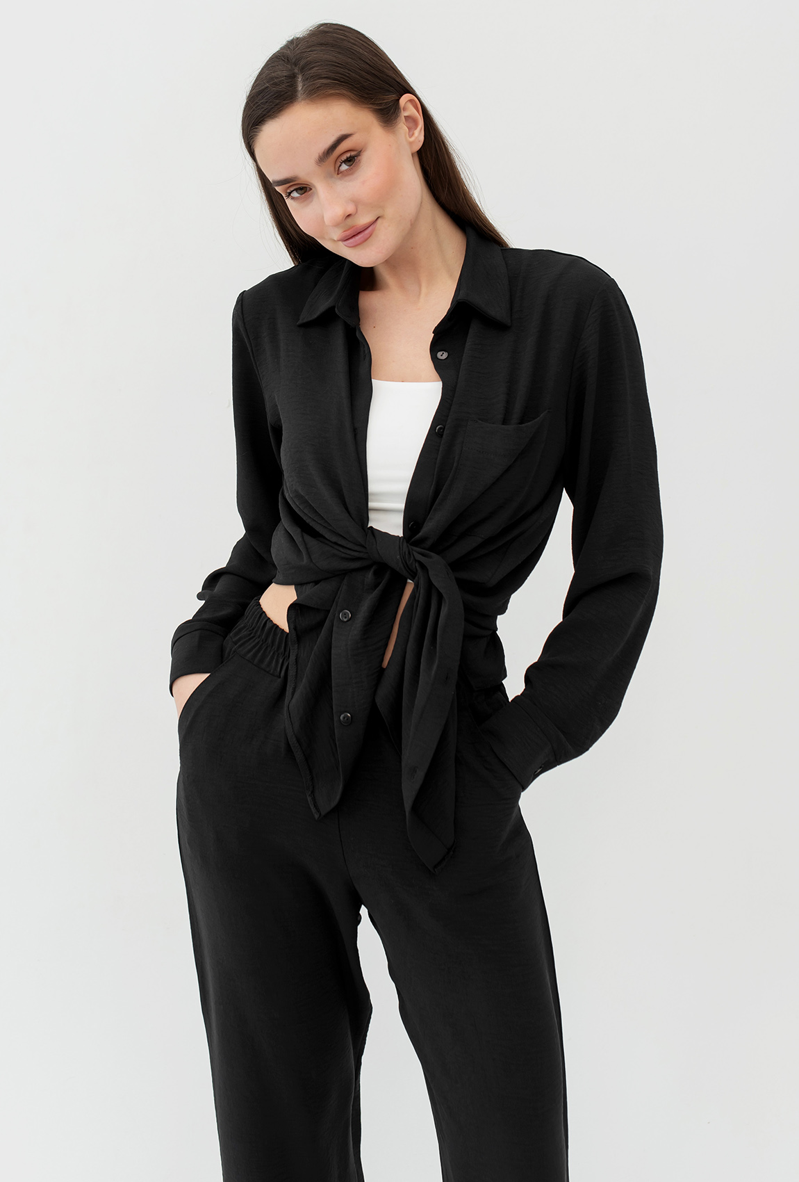 Черный костюм жатка — 130359. Maritel. Изображенние 3 Черный костюм жатка — 130359. Maritel. Изображенние 3