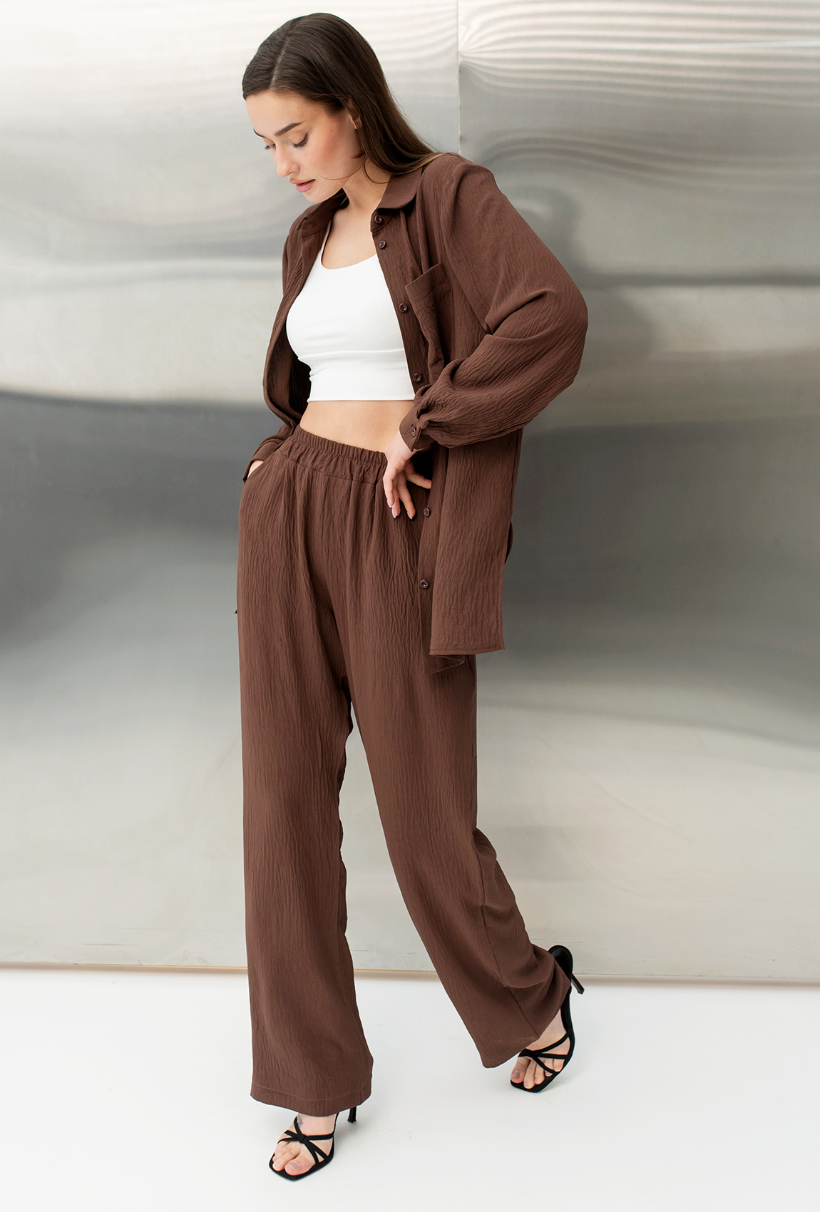 Шоколадный костюм жатка — 446275. Maritel. Изображенние 1 Шоколадный костюм жатка — 446275. Maritel. Изображенние 1