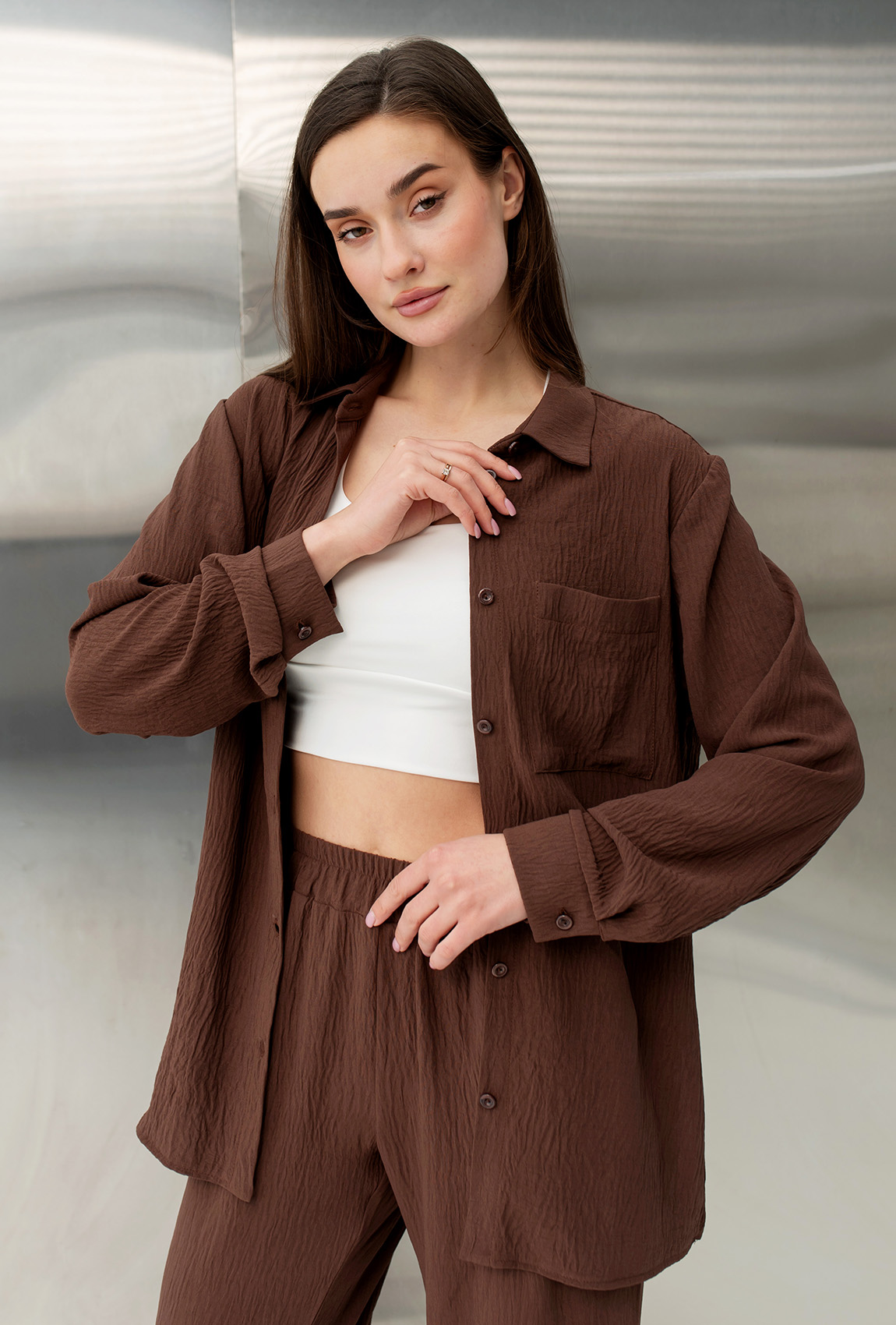 Шоколадный костюм жатка — 446275. Maritel. Изображенние 3 Шоколадный костюм жатка — 446275. Maritel. Изображенние 3