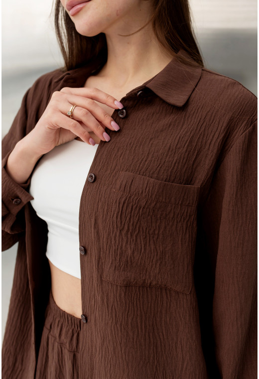 Шоколадный костюм жатка — 446275. Maritel. Изображенние 4 Шоколадный костюм жатка — 446275. Maritel. Изображенние 4