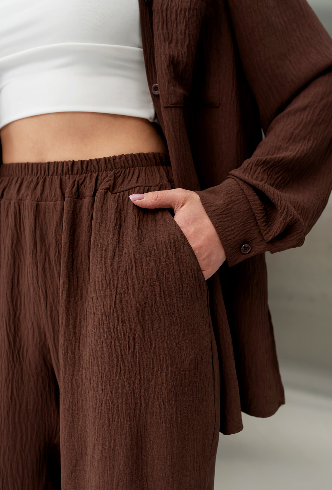 Шоколадный костюм жатка — 446275. Maritel. Изображенние 6 Шоколадный костюм жатка — 446275. Maritel. Изображенние 6