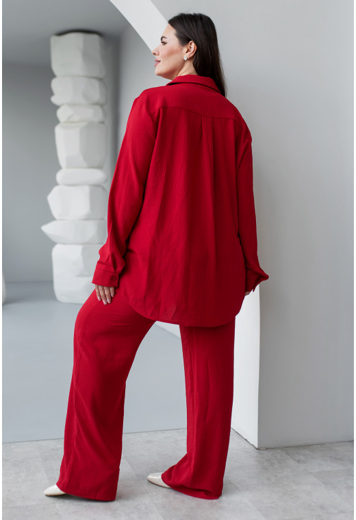 Бордовый костюм жатка. Maritel. Изображенние 2 Бордовый костюм жатка. Maritel. Изображенние 2