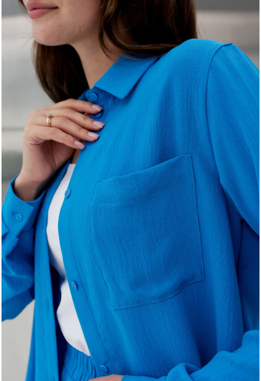 Синьо-блакитний костюм жатка — 852510. Maritel. Зображення 4 Синьо-блакитний костюм жатка — 852510. Maritel. Зображення 4