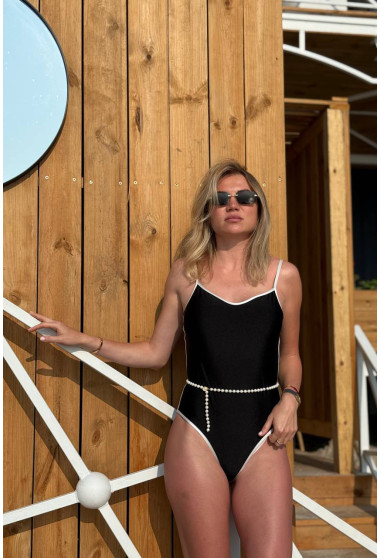 Черный цельный купальник. Maritel. Изображенние 4 Черный цельный купальник. Maritel. Изображенние 4