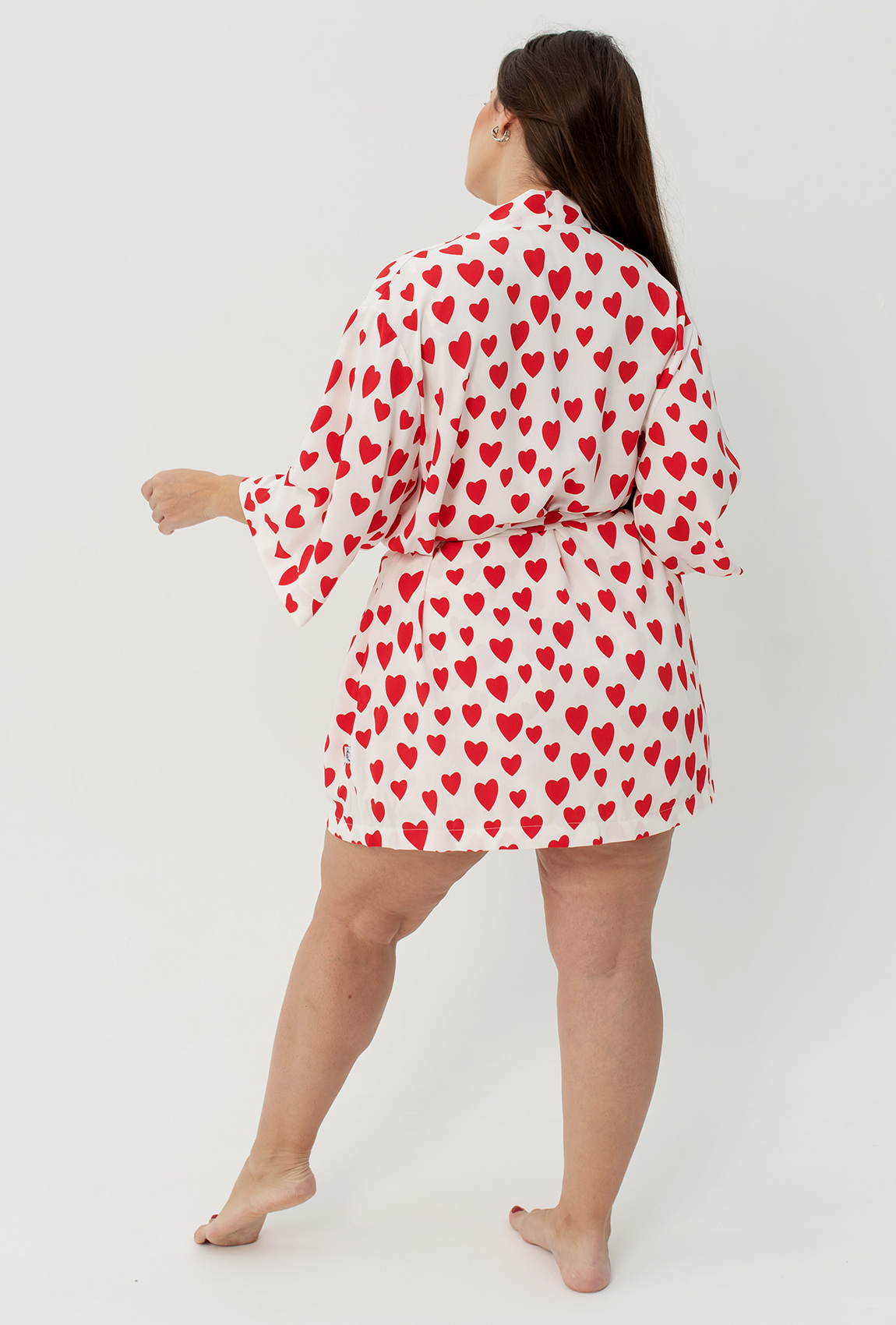 Белый халат в красное сердце —  328014. Maritel. Изображенние 3