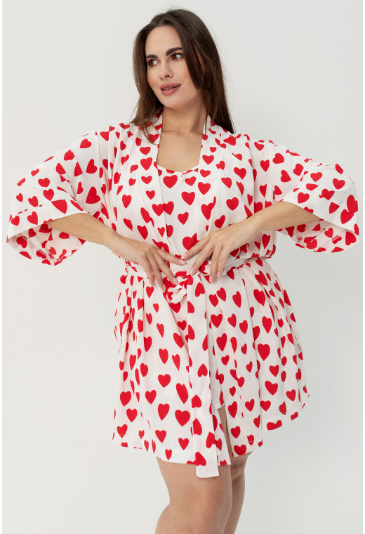 Белый халат в красное сердце. Maritel. Изображенние 4 Белый халат в красное сердце. Maritel. Изображенние 4