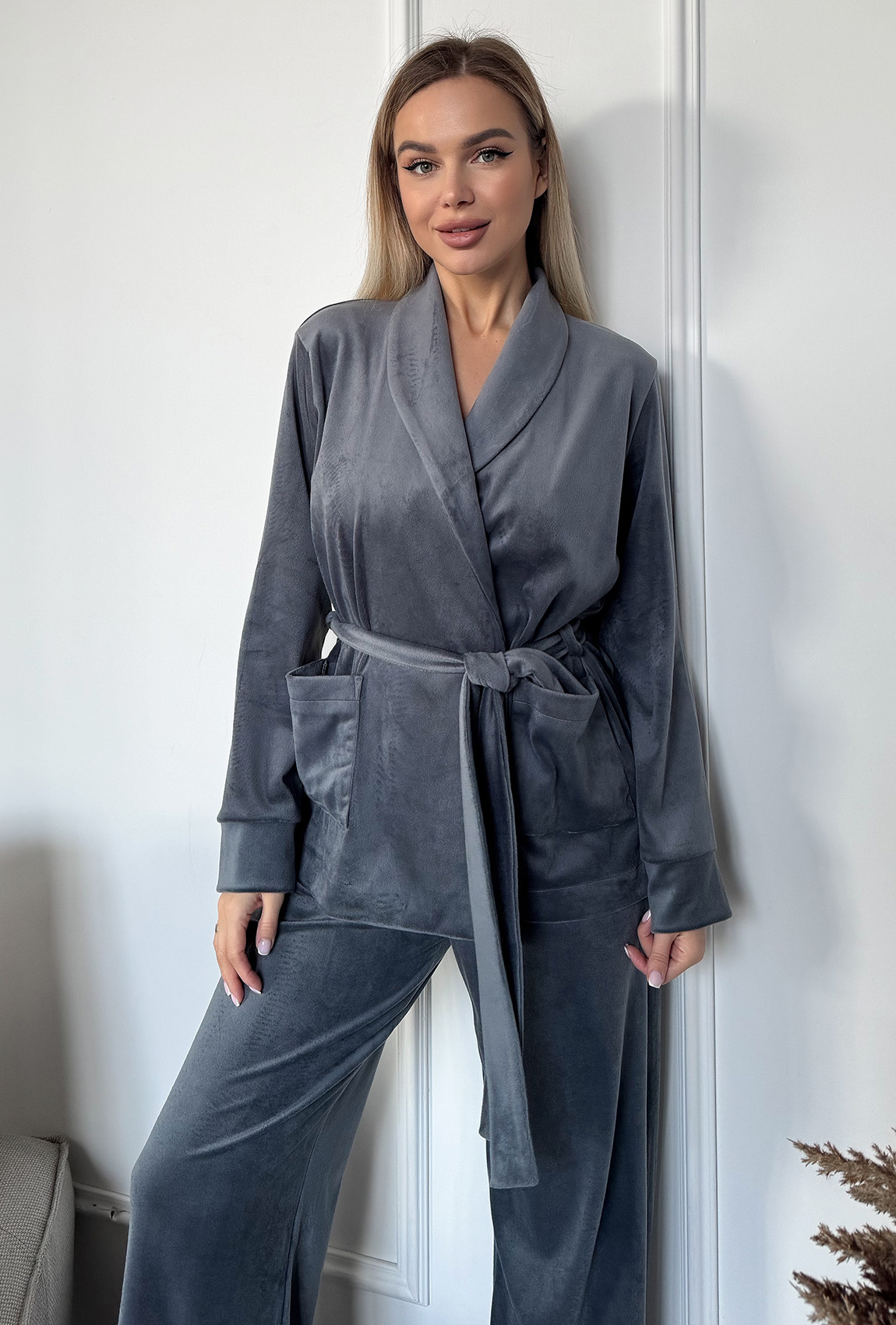 Костюм шаль сірий. Maritel. Зображення 4