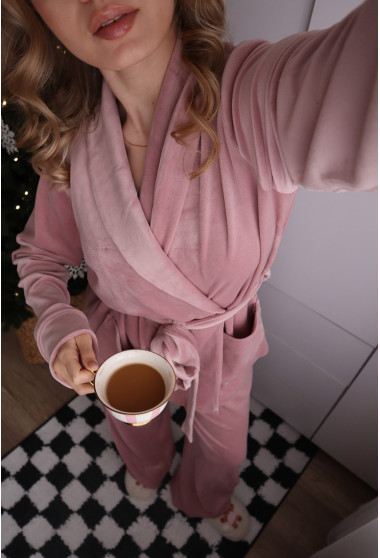 Пудровий костюм шаль велюр. Maritel. Зображення 5 Пудровий костюм шаль велюр. Maritel. Зображення 5