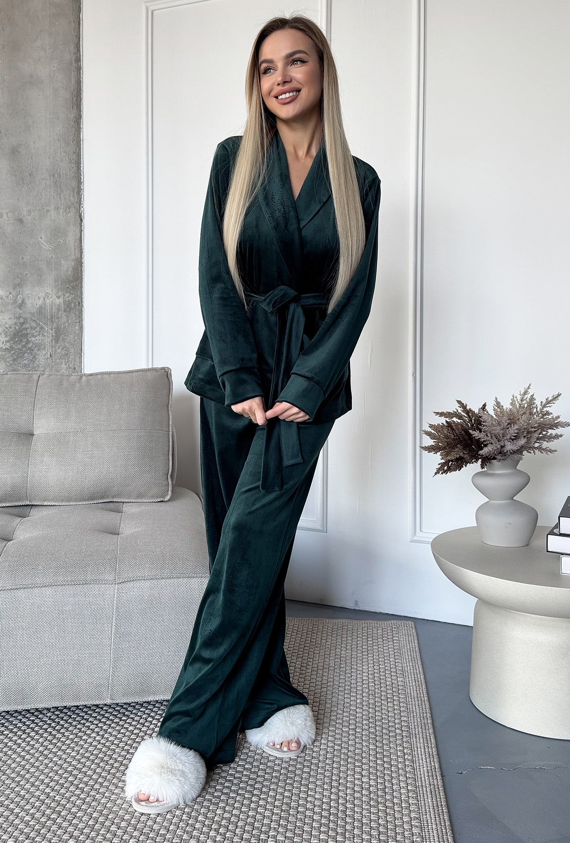 Костюм шаль смарагдовий. Maritel