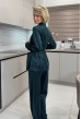 Изумрудный костюм шаль велюр — 606138. Maritel. Изображенние 1 Изумрудный костюм шаль велюр — 606138. Maritel. Изображенние 1