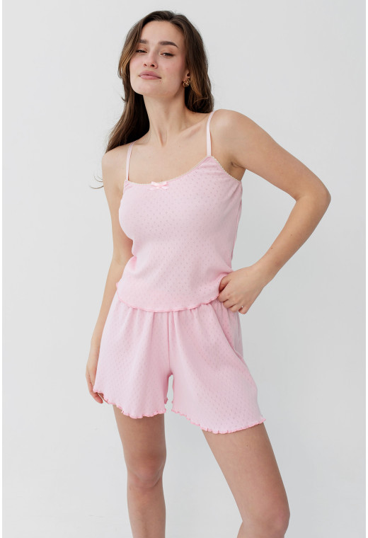 Рожева піжама майка з шортами — 584813. Maritel. Зображення 4 Рожева піжама майка з шортами — 584813. Maritel. Зображення 4