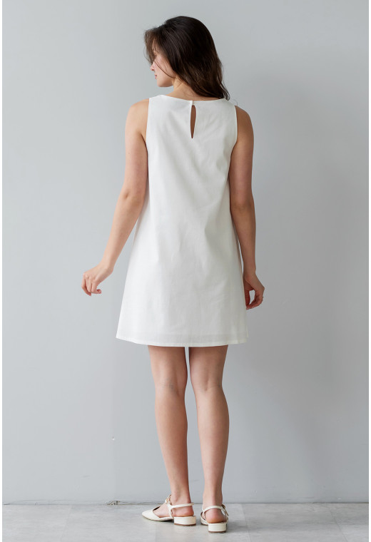 Молочный сарафан лен. Maritel. Изображенние 2 Молочный сарафан лен. Maritel. Изображенние 2