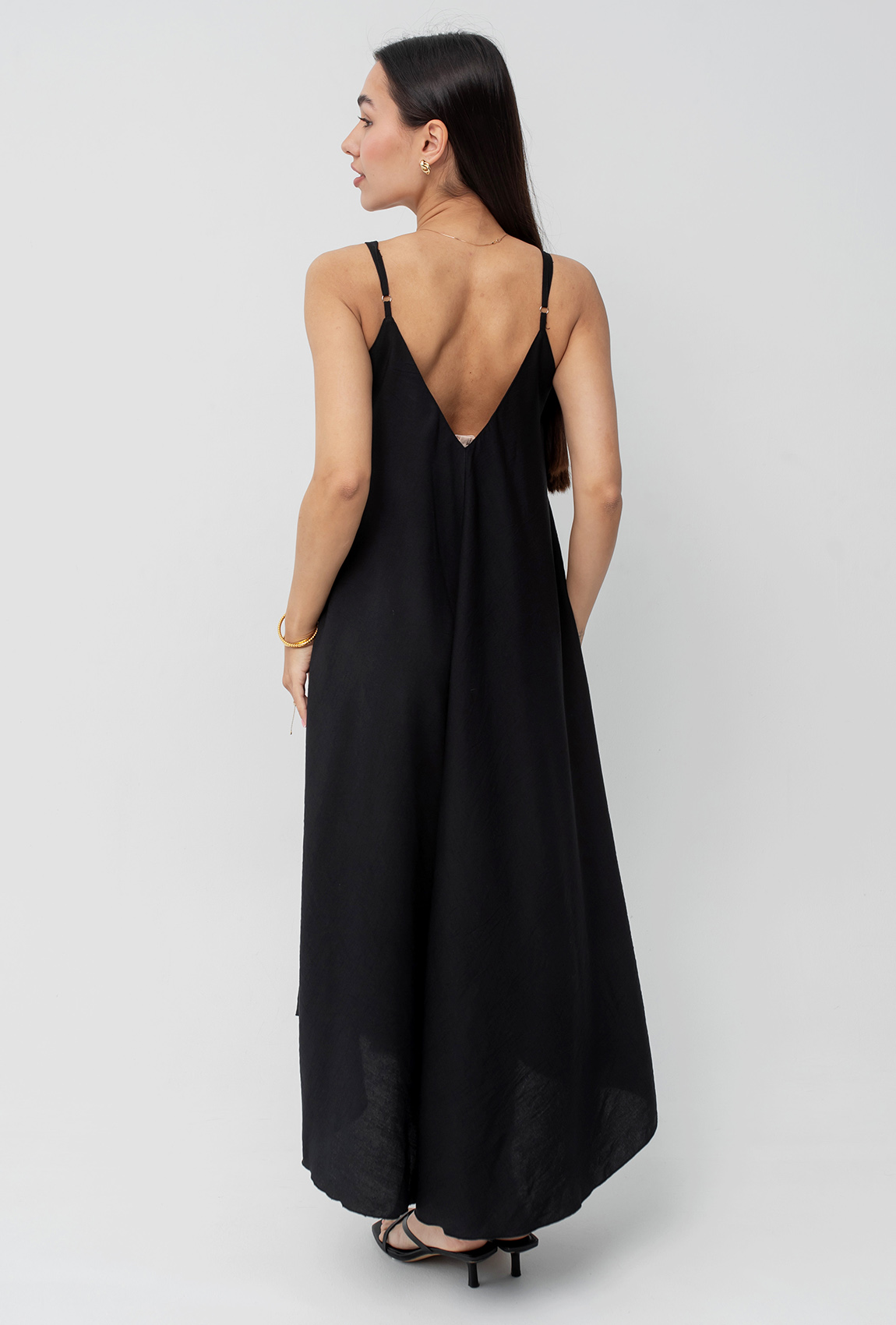 Чорний сарафан льон —  398682. Maritel. Зображення 2