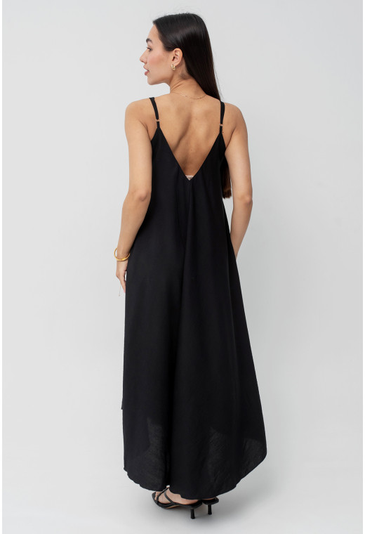 Чорний сарафан льон — 398682. Maritel. Зображення 2 Чорний сарафан льон — 398682. Maritel. Зображення 2