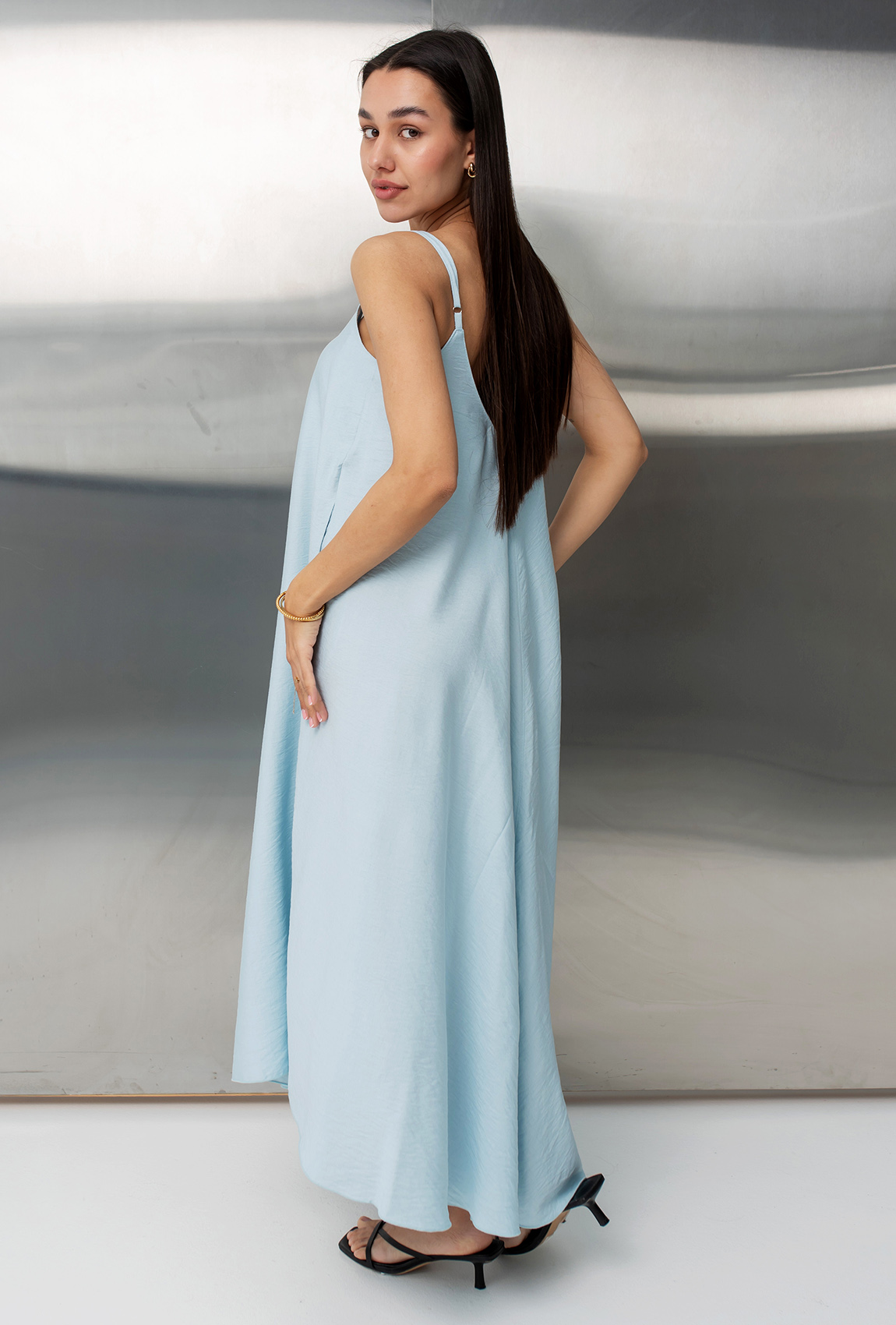 Блакитний сарафан льон —  521326. Maritel. Зображення 2