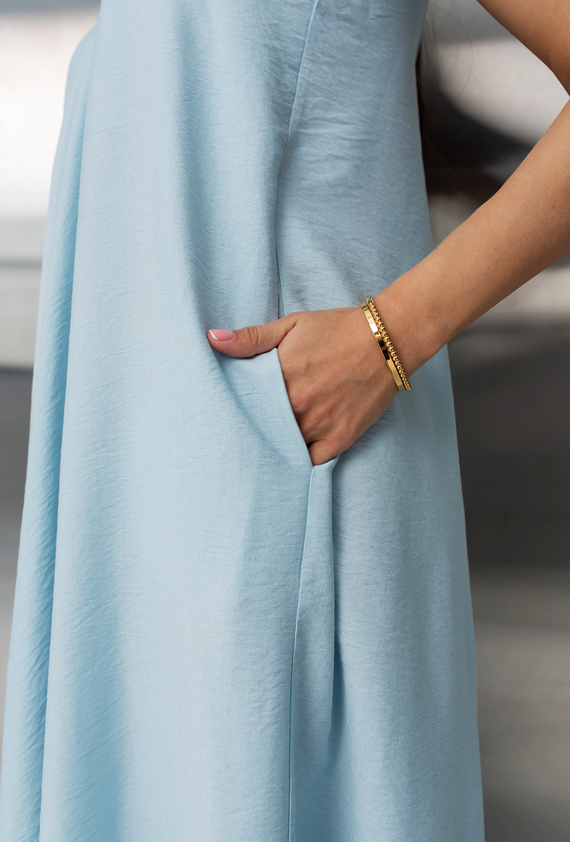 Блакитний сарафан льон —  521326. Maritel. Зображення 6