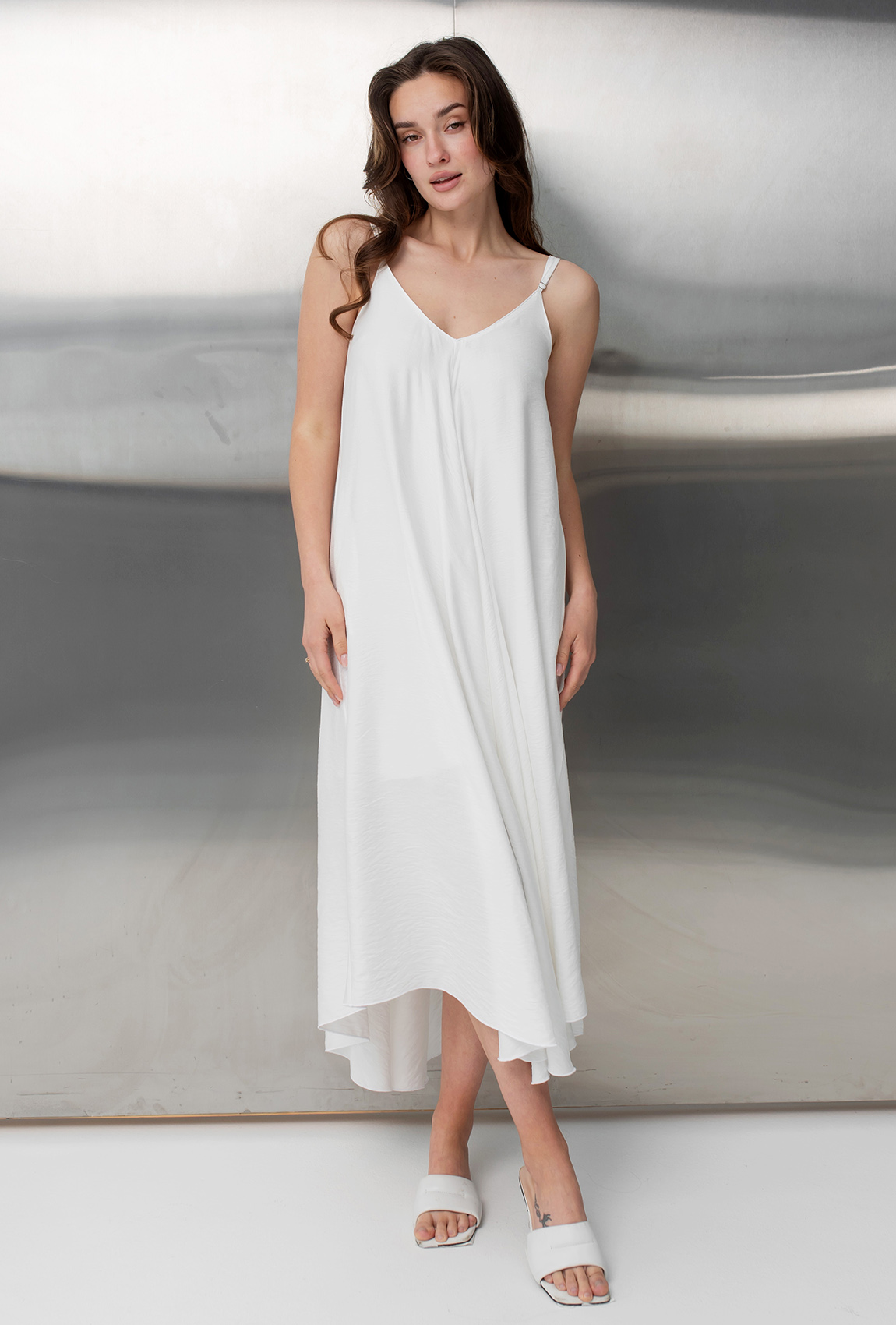 Білий сарафан льон —  904294. Maritel