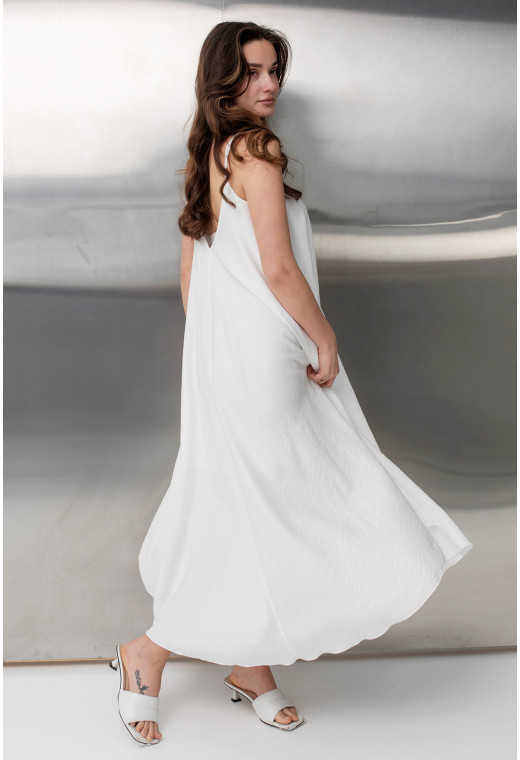 Білий сарафан льон — 904294. Maritel. Зображення 1 Білий сарафан льон — 904294. Maritel. Зображення 1