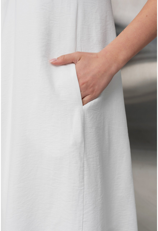 Білий сарафан льон — 904294. Maritel. Зображення 4 Білий сарафан льон — 904294. Maritel. Зображення 4